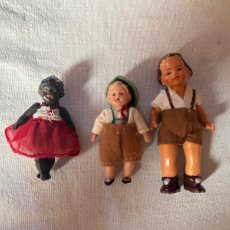 Bambole Porcellana: PAREJA DE FIGURAS AUSTRIACAS DE JUGUETE, ANTIGUOS. NIÑA NEGRA.