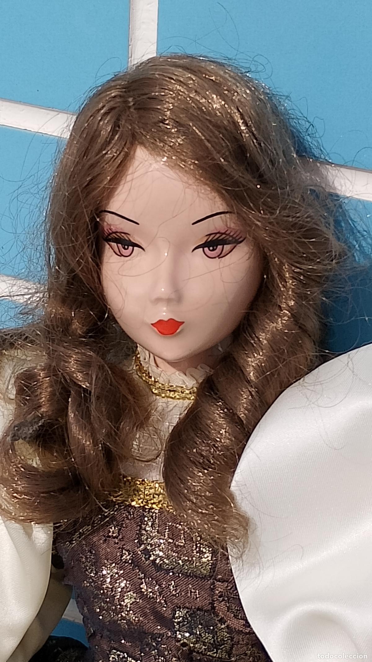 Porcelain Dolls: Antigua mu&ntilde;eca chica Dama de porcelana Endisa DE 60 CM