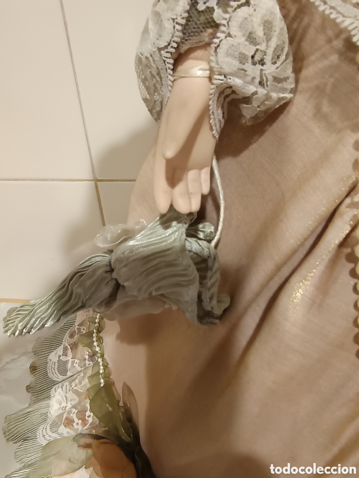 Mu&ntilde;ecas porcelana: Mu&ntilde;eca de porcelana de 70 cm - Foto 7