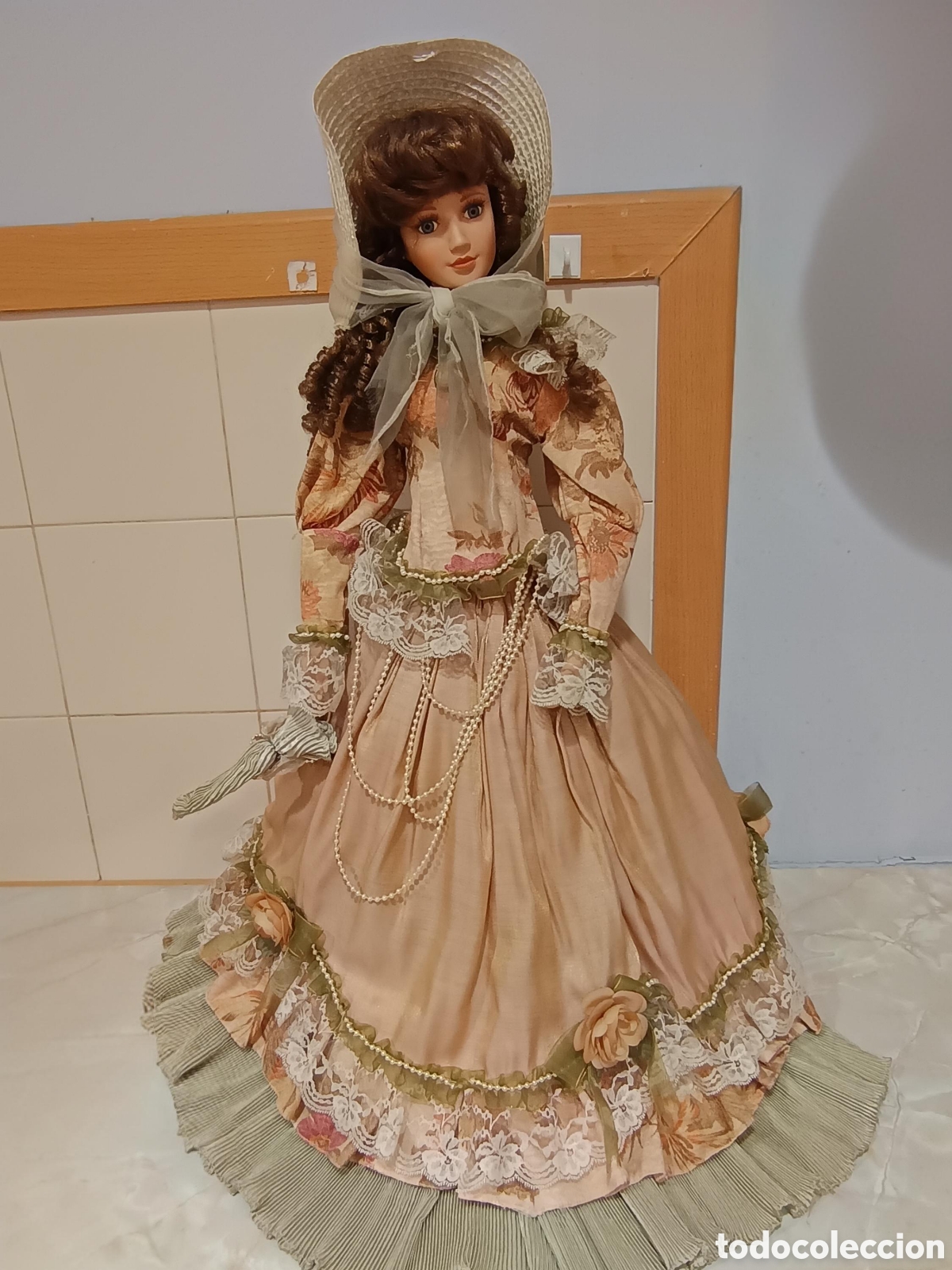 Mu&ntilde;ecas porcelana: Mu&ntilde;eca de porcelana de 70 cm - Foto 1