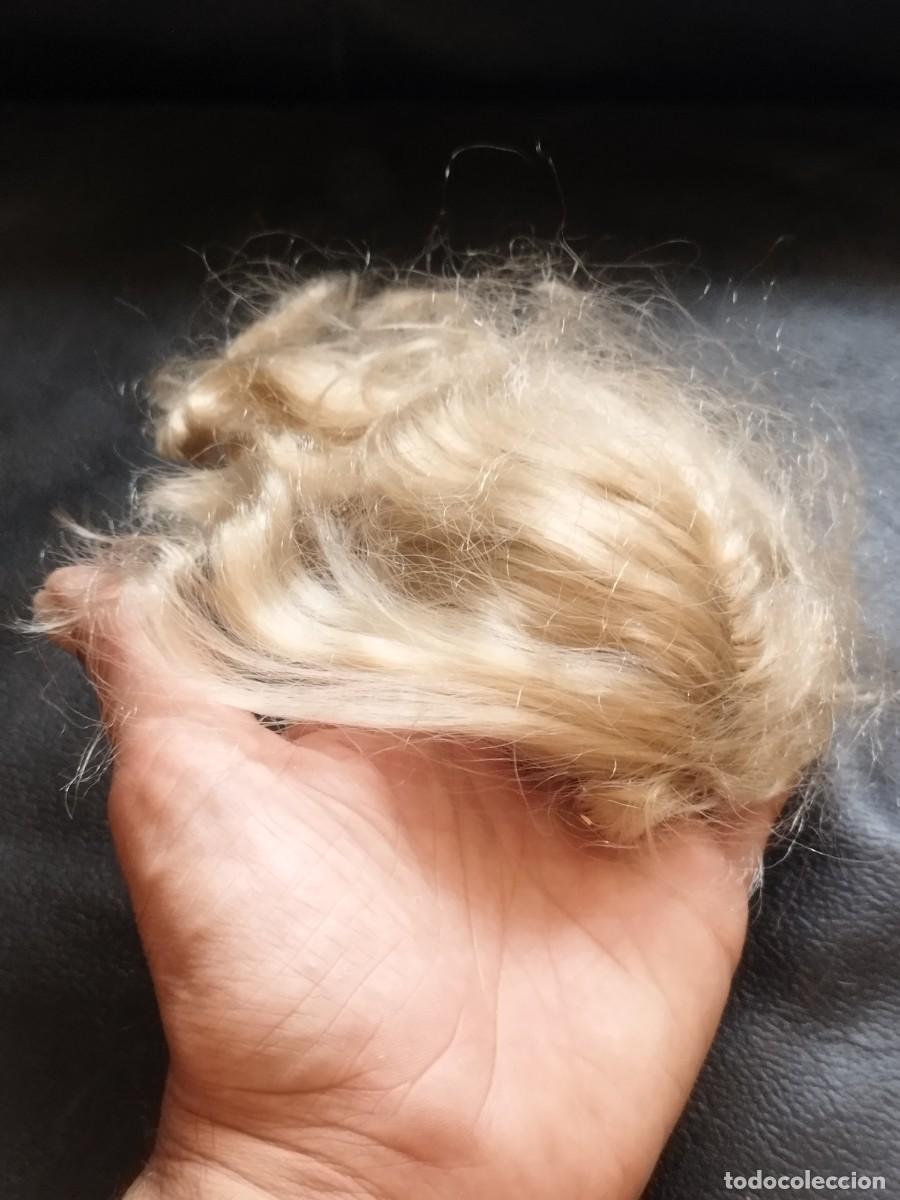 Mu&ntilde;ecas porcelana: Peluca rubia, pelo media melena. Para mu&ntilde;eca porcelana, mu&ntilde;eco.