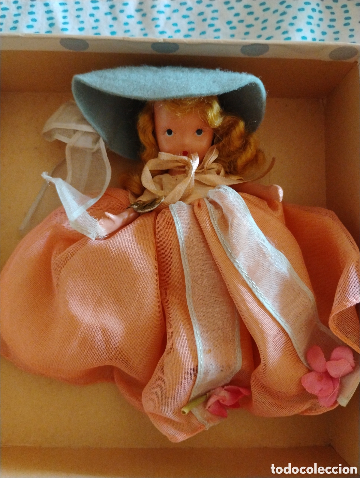 Mu&ntilde;ecas porcelana: &diams;Mu&ntilde;eca Vintage Nancy Ann Storybook 180 Monday's Child A&ntilde;os 40 MIB - Con Caja y Etiqueta de Pulsera