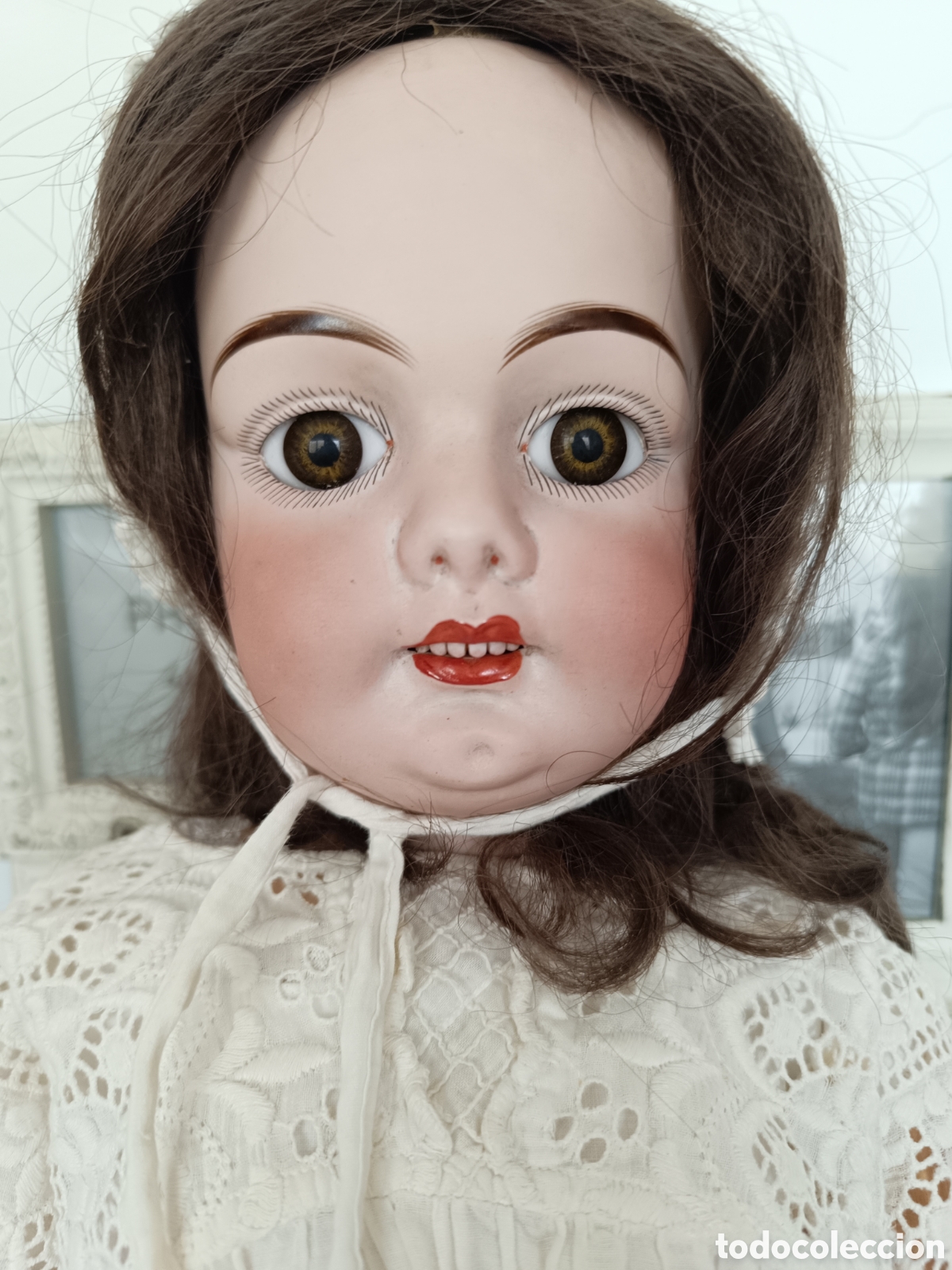 Mu&ntilde;ecas porcelana: Mu&ntilde;eca antigua porcelana circa 1900