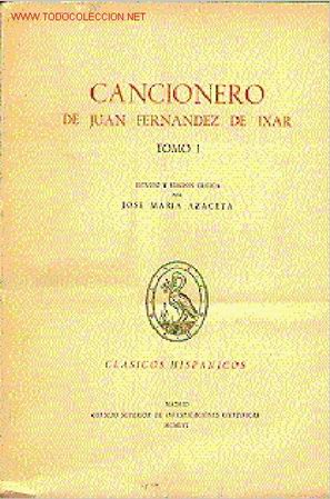 Cat&aacute;logos de m&uacute;sica: CANCIONERO. 2 vols.