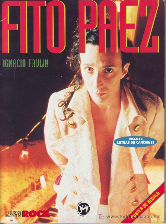Cat&aacute;logos de m&uacute;sica: fito paez (incluye letras de canciones y no lleva el p&oacute;ster)