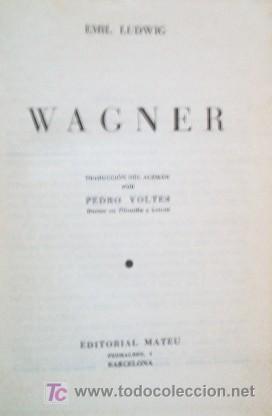 Cat&aacute;logos de m&uacute;sica: WAGNER - Foto 3