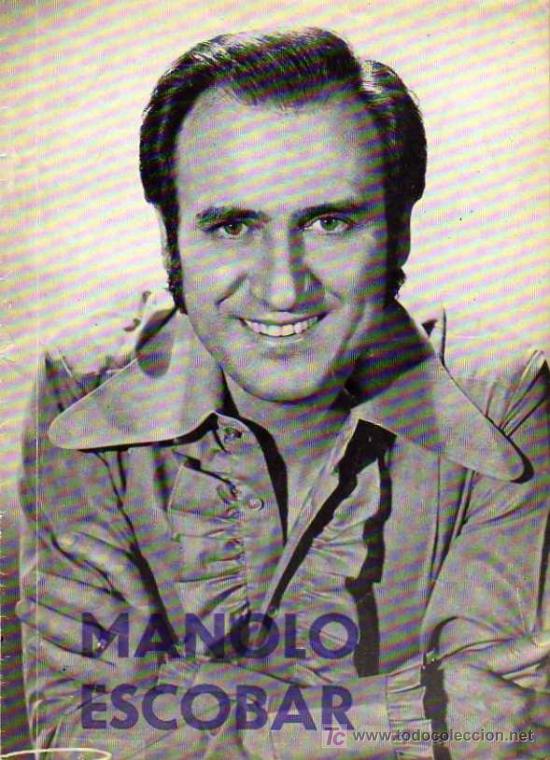 Catalogues de Musique: MANOLO ESCOBAR, CANCIONES, A&Ntilde;O 1960 APROX