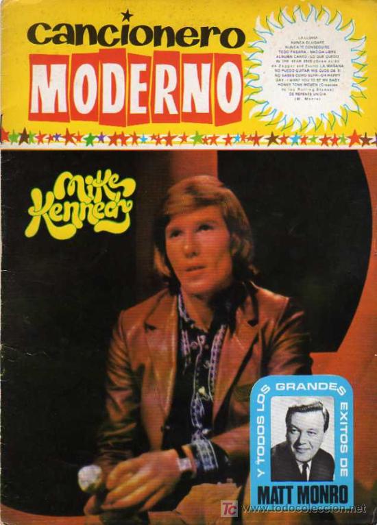 Catalogues de Musique: CANCIONERO MODERNO, MIKE KENNEDY., EDC, ESTE, BARCELONA 1965