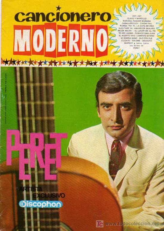 Catalogues de Musique: CANCIONERO MODERNO, PERET, EDC, ESTE, BARCELONA, 1965, ILUSTRADO