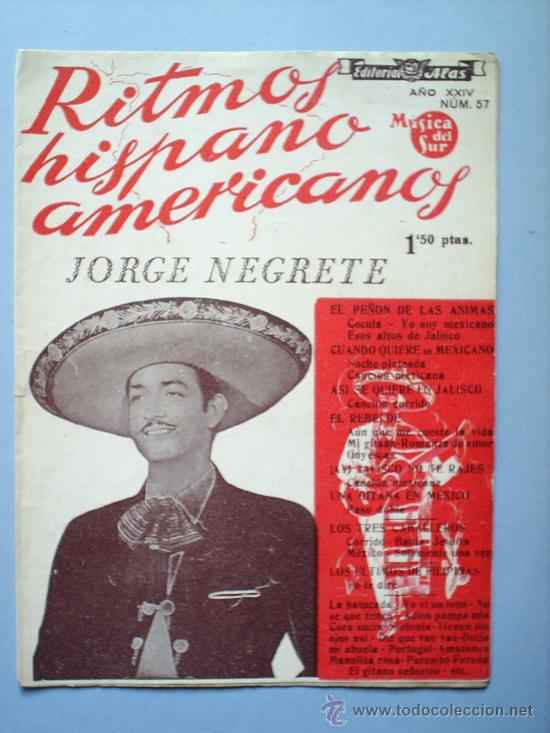 Cat&aacute;logos de m&uacute;sica: JORGE NEGRETE N. 57 - Foto 1