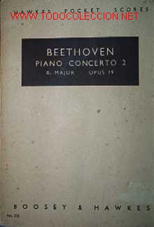Cat&aacute;logos de M&uacute;sica: BEETHOVEN - PIANO CONCIERTO 2