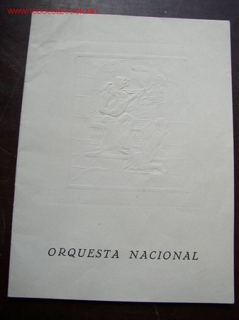 Cat&aacute;logos de m&uacute;sica: PROGRAMA DE LA ORQUESTA NACIONAL- 1963 - DIR. HERMANN SCHERCHEN Y JOS&Eacute; M&ordf;. CALVO- - Foto 2
