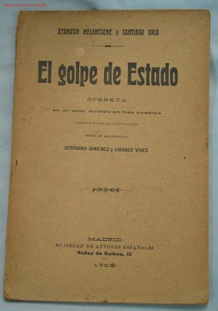 Catalogues de Musique: EL GOLPE DE ESTADO