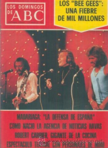 Catalogues de Musique: THE BEE GEES EN LA PORTADA - LOS DOMINGOS DE ABC - 7 DE MAYO DE 1978