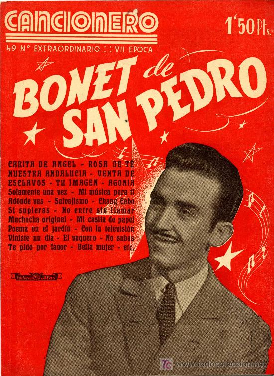 Catalogues de Musique: CANCIONERO DE BONET DE SAN PEDRO