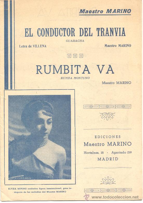 Cat&aacute;logos de M&uacute;sica: MAESTRO MARINO EL CONDUCTOR DEL TRANVIA GUARACHA RUMBITA VA RUMBA MONTUNO