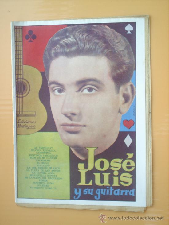 Cat&aacute;logos de m&uacute;sica: JOSE LUIS Y SU GUITARRA-EDICIONES BISTAGNE.-