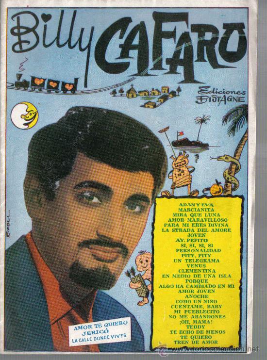 Cat&aacute;logos de m&uacute;sica: Cancionero BILLY CAFARO - Foto 1