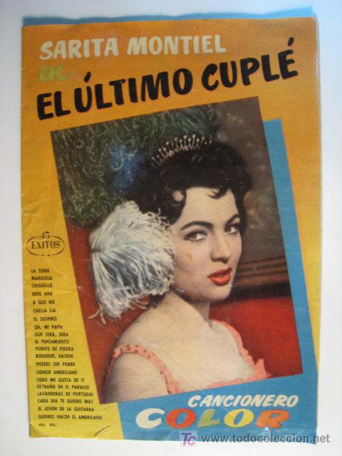 Catalogues de Musique: EL ULTIMO CUPLE. SARA MONTIEL. CANCIONERO