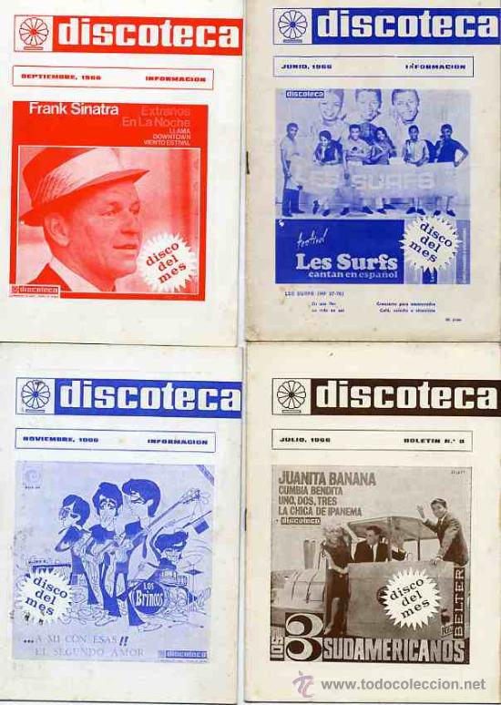 Cat&aacute;logos de M&uacute;sica: DISCOTECA  INFORMACION1966-JULIO,SEPTIEMBRE,JUNIO, NOVIEMBRE-PORTADAS Y TITULOS