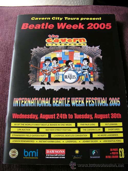 Cat&aacute;logos de M&uacute;sica: BEATLES WEEK 2005 - MAGAZINE -THE CAVERN - LIVERPOOL -