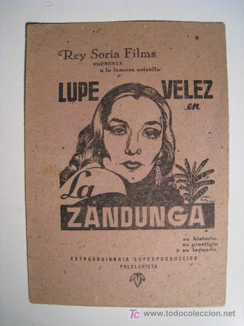 Catalogues de Musique: LA ZANDUNGA (IDEAL CINEMA) CANCIONERO PROGRAMA