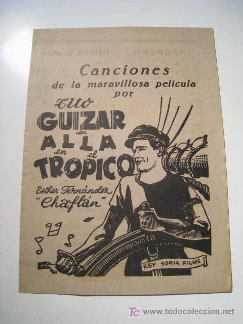 Catalogues de Musique: ALLA EN EL TROPICO. TITO GUIZAR. CANCIONERO