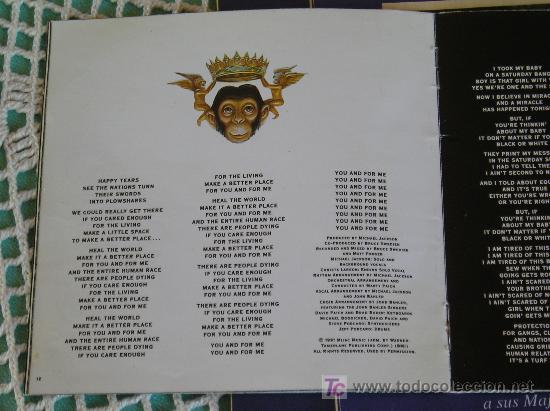 Cat&aacute;logos de m&uacute;sica: **MICHAEL JACKSON**---DANGEROUS---(SOLO EL LIBRITO DEL CD) &iexcl;&iexcl;&iexcl; !!!** - Foto 12