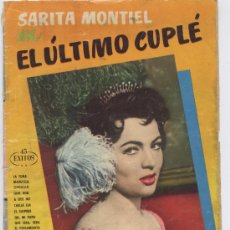 Catálogos de Música: CANCIONERO COLOR *SARITA MONTIEL* - EL ULTIMO CUPLÉ - 45 ÉXITOS. Lote 26393279