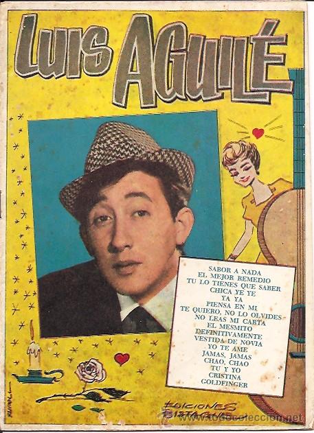 Cat&aacute;logos de M&uacute;sica: LUIS AGUILE  CANCIONERO N&ordm; 145 EDICIONES BISTAGNE 1965