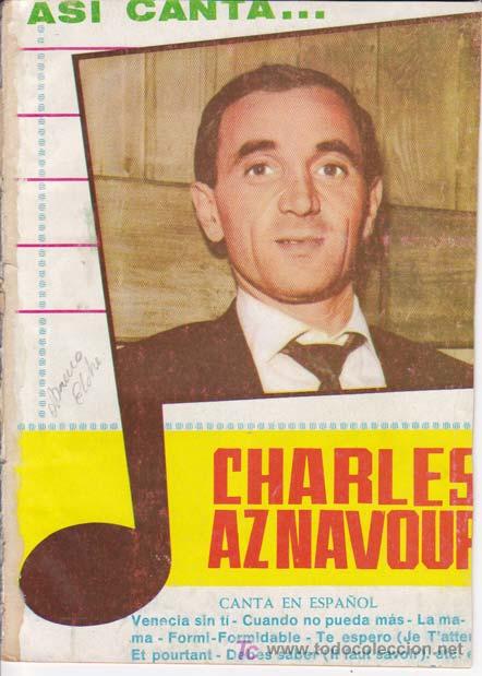 Cat&aacute;logos de m&uacute;sica: ASI CANTA... CHARLES AZNAVOUR