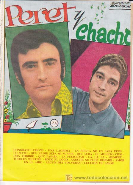 Cat&aacute;logos de M&uacute;sica: CANCIONERO PERET Y EL CHACHO