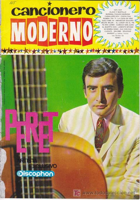 Cat&aacute;logos de M&uacute;sica: CANCIONERO MODERNO - Peret.