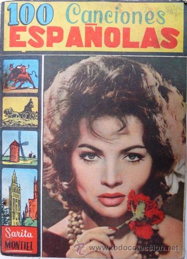 Cat&aacute;logos de m&uacute;sica: 100 CANCIONES ESPA&Ntilde;OLAS (LETRAS) - A&Ntilde;O 1960 - CANTARES ESPA&Ntilde;OLES - FORMATO 14 X 19,5 CM - RUSTICA