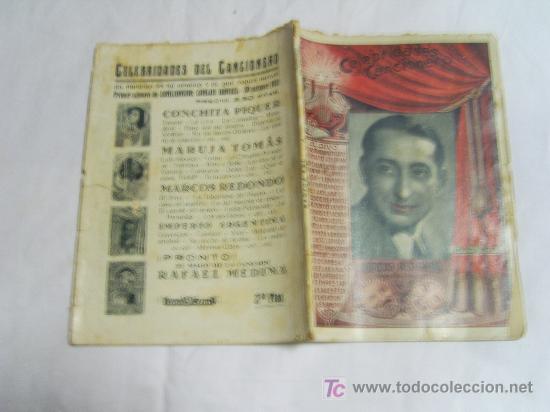 Catalogues de Musique: CELEBRIDADES DEL CANCIONERO: MARCOS REDONDO,BIOGRAFIA Y ANECDOTAS.A&Ntilde;O 1942