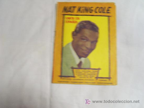 Cat&aacute;logos de m&uacute;sica: CANCIONERO N&ordm; 52.NAT KING COLE CANTA EN ESPA&Ntilde;OL.A&Ntilde;O 1959.EDITORIAL ALAS