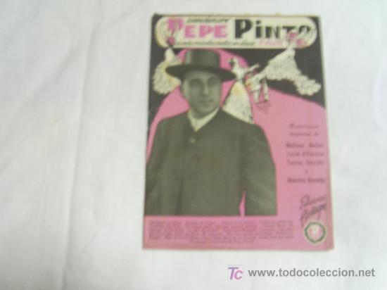 Catalogues de Musique: CANCIONERO PEPE PINTO, SUS AS RECIENTES EXITOS EN DISCOS.EDICIONES BISTAGNE
