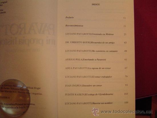 Cat&aacute;logos de m&uacute;sica: Libro Pavaroti. - Foto 2