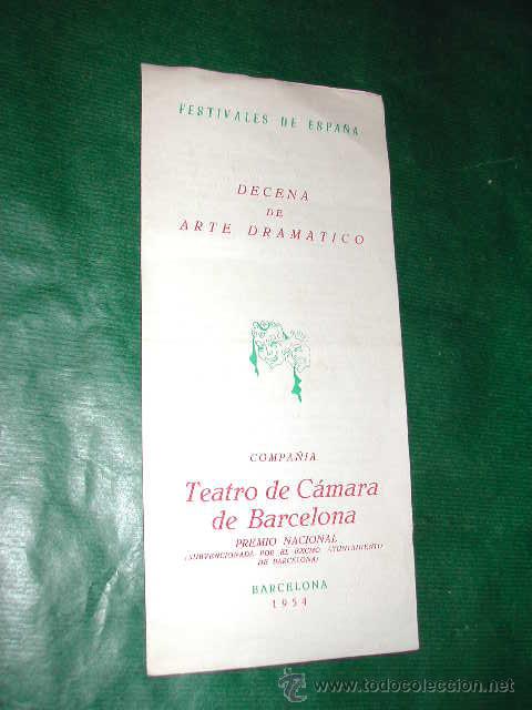 Catalogues de Musique: FESTIVALES DE ESPA&Ntilde;A - MEDEA DE SCHRODER, BARCELONA Teatro Griego 1954, Nuria Espert y Felix Navarro