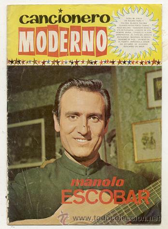 Catalogues de Musique: CANCIONERO MODERNO 1967 /// MANOLO ESCOBAR
