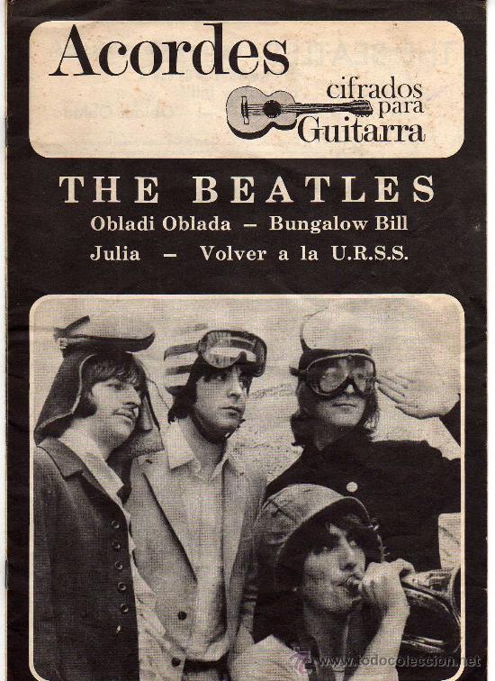 Catalogues de Musique: THE BEATLES - ACORDES CIFRADOS PARA GUITARRA , 1969