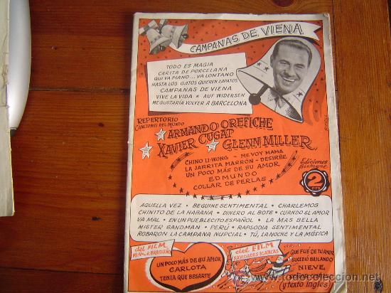 Catalogues de Musique: Cancionero de m&uacute;sica. Campanas de Viena.