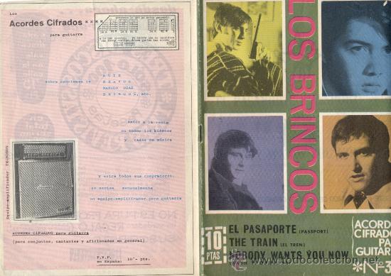 Catalogues de Musique: LOS BRINCOS; EL PASAPORTE, THE TRAIN, NOBODY WANTS YOU KNOW