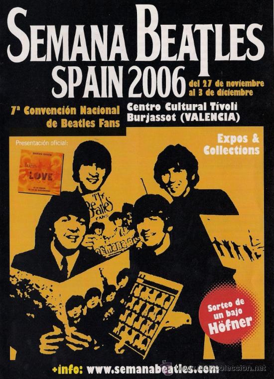 Cat&aacute;logos de m&uacute;sica: BEATLES  -  PROGRAMA SEMANA BEATLES SPAIN 2006 - D&Iacute;PTICO - Foto 1