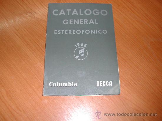 Catalogues de Musique: CATALOGO GENERAL ESTEREOFONICO. 1966 COLUMBIA.    L8702