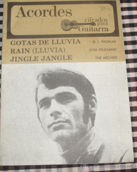 Cat&aacute;logos de M&uacute;sica: acordes cifrados para guitarra b.j.thomas - jose feliciano - the archies