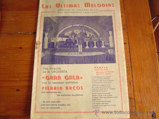 Catalogues de Musique: Las Ultimas Melodias seleccion de canciones de ls mas renombradas orquetas