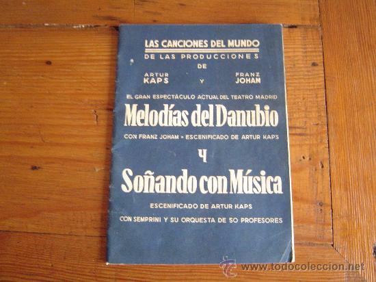 Catalogues de Musique: Las Canciones del mundo de las produciones de Artur Kaps y Franz Johan