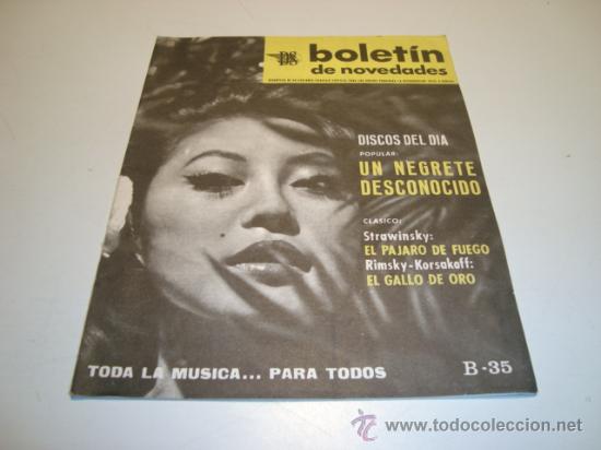 Cat&aacute;logos de M&uacute;sica: DS DISCOTECA DE SELECCIONES - BOLET&Iacute;N DE NOVEDADES - TODA LA M&Uacute;SICA... PARA TODOS B-35 (1965)
