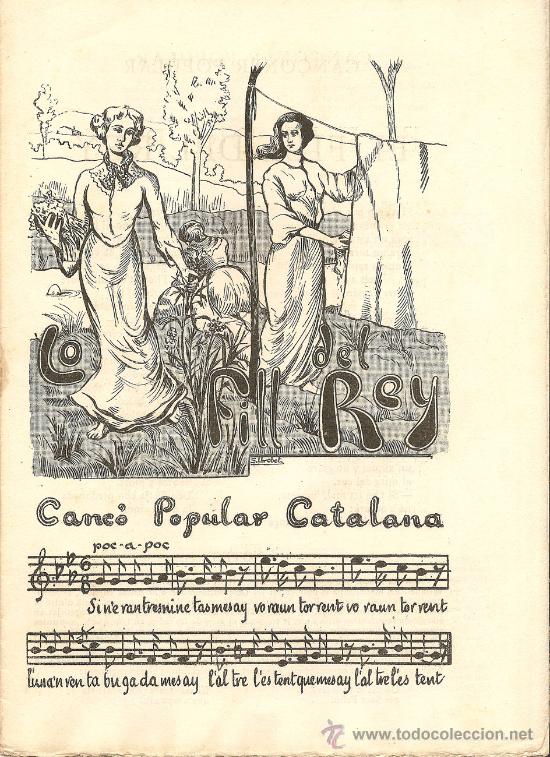 Cat&aacute;logos de M&uacute;sica: Can&ccedil;ons populars catalanes aplegades per Aureli Capmany - LO FILL DEL REY - PALLARS